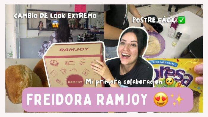 FREIDORA DE AIRE RAMJOY ✨ UNBOXING y RECETA ✅ + CAMBIO DE LOOK EXTREMO 💇‍♀️