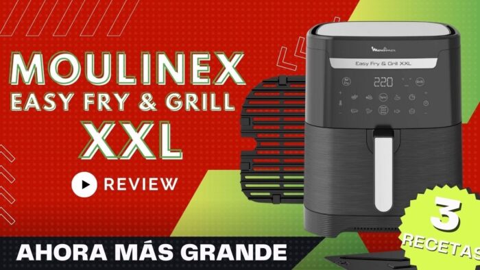 FREIDORA de AIRE de GRAN capacidad EASY FRY&GRILL XXL de MOULINEX 🌟 | + 2 RECETONES en AIRFRYER🔥