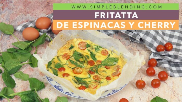 FRITTATA DE ESPINACAS EN FREIDORA DE AIRE | Tortilla de espinacas y tomate muy fácil