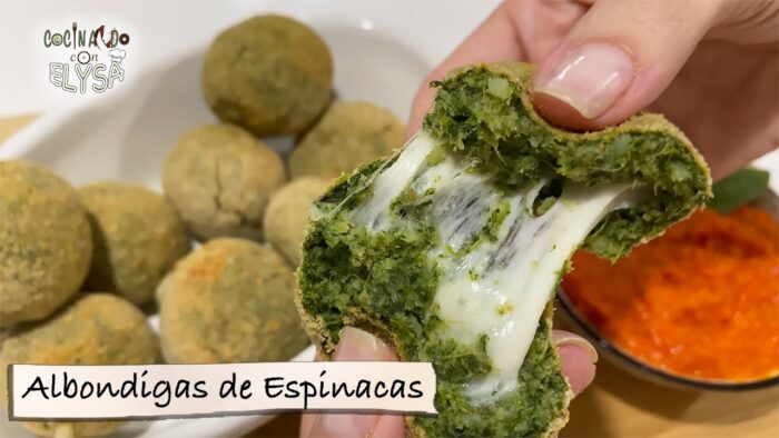 Freidora de aire  ALBONDIGAS DE ESPINACAS con queso y papas Recetas para niños #airfryer #airfried