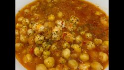 GARBANZOS CON LANGOSTINOS EN THERMOMIX!!