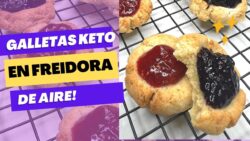 Galletas keto en freidora de aire – #shorts #recetasketo #galletasketo