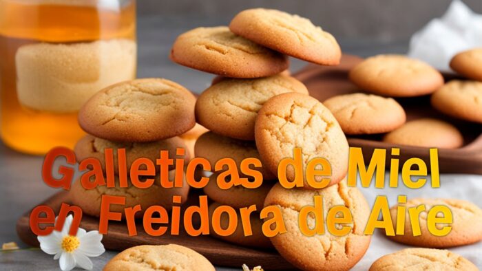Galleticas de Miel en Freidora de Aire (Air Fryer) #recetasdulces #galletasfaciles #mieldeabeja