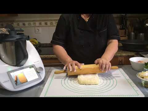 Hojaldre con berenjena con Thermomix