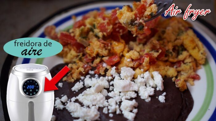 Huevos a la mexicana en Freidora de Aire / Mexican eggs in Air Fryer