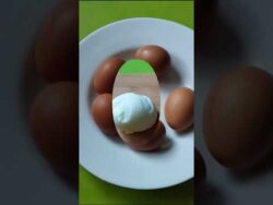 Huevos cocidos en freidora de aire. Cómo cocer huevos sin agua.