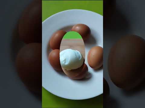 Huevos cocidos en freidora de aire. Cómo cocer huevos sin agua.