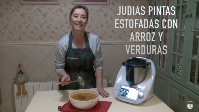 JUDIAS PINTAS ESTOFADAS CON ARROZ Y VERDURAS – RECETAS CON THERMOMIX PASO A PASO