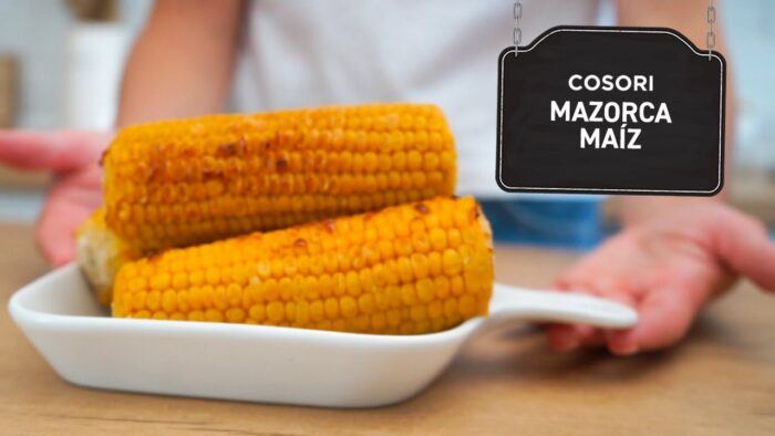 La guarnición perfecta: mazorcas de maíz en freidora de aire Cosori