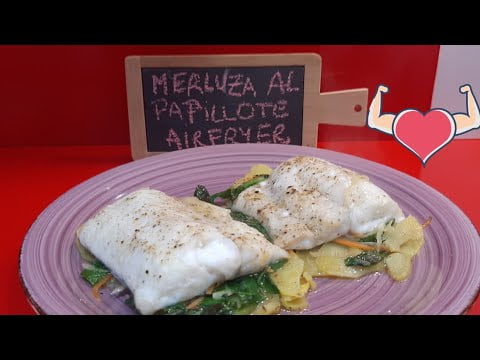 MERLUZA 🐟 AL PAPILLOTE EN FREIDORA DE AIRE
