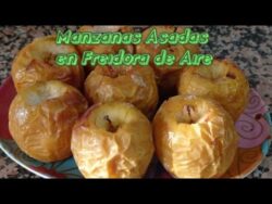 Manzanas asadas en Freidora sin ACEITE/Freidora de AIRE