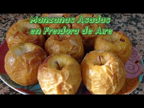 Manzanas asadas en Freidora sin ACEITE/Freidora de AIRE