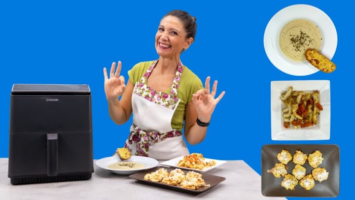 ✅ Menú de Otoño🍁en #airfryer: Crema de coliflor🥣, Sepia🦑 con tomate y Bocados de Manzana🍏 @Cosori