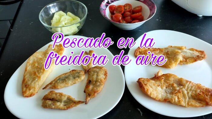 Merluza y boquerones en freidora de aire CECOFRY DELUXE