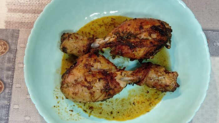 Muslos de pollo en freidora de aire ó air fryer a la cerveza, buenísimos