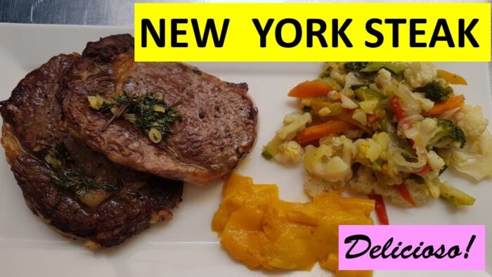 NEW YORK STEAK EN AIR FRYER / freidora de aire #airfryerlita  Delicioso corte de carne
