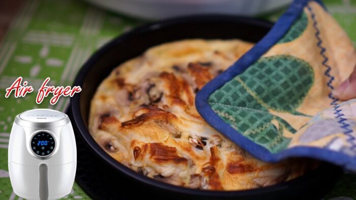 Omelette de champiñones en AIR FRYER /Tortilla con champiñones en freidora de aire
