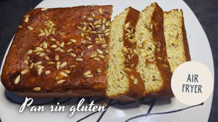 PAN SIN GLUTEN RICO EN FIBRAS Y PROTEÍNA EN FREIDORA DE AIRE #airfryer #freidoradeaire