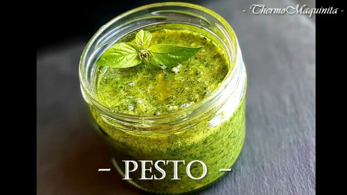 PESTO con Thermomix®.  SALSA típica italiana. Rápido, sencillo y sabroso.