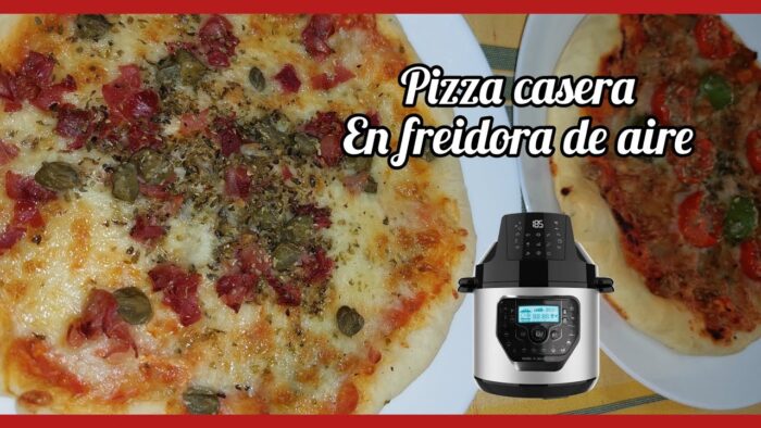 🍕 PIZZA CASERA (FREIDORA DE AIRE) OLLA gm h deluxe fry #ollagm #pizza #freidoradeaire