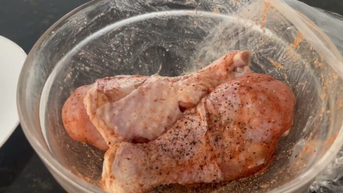 POLLO  AGRIDULCE  EN  FREIDORA  DE  AIRE