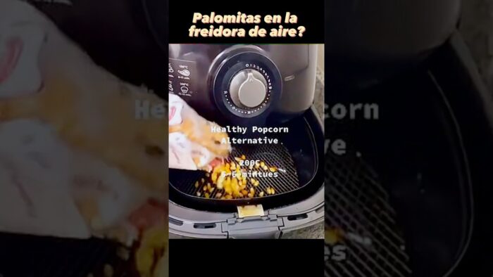 Palomitas en la freidora de aire 🍿#airfryer #palomitas #shorts #short