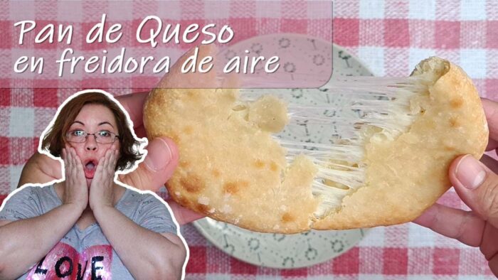 Pan de queso en freidora de aire!! RECETA SÚPER FÁCIL! 🧀