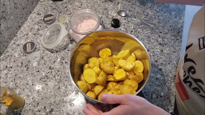 Papas criollas en airfrier o freidora de aire 🥔😋
