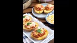 Patatas rellenas de atún en freidora de aire