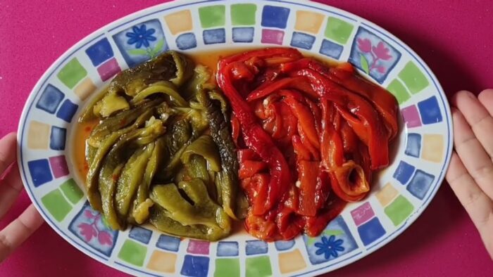 Pimientos asados en freidora de aire/air fryer (SUBTITULADO)