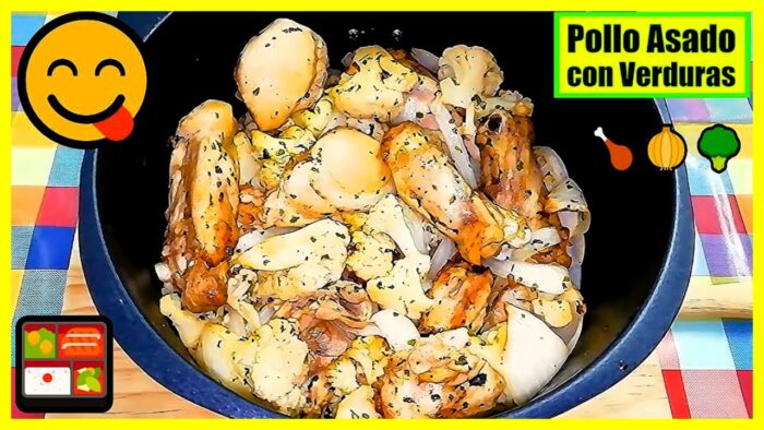 ✅ Pollo Asado con Verduras en Freidora de Aire 🍗🥦😋