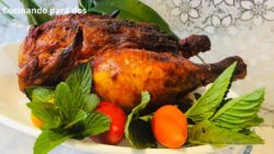 Pollo adobado en freidora de aire|Cocinando para dos