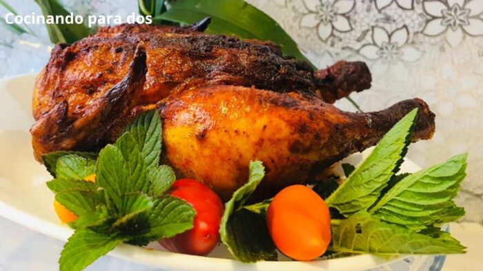 Pollo adobado en freidora de aire|Cocinando para dos