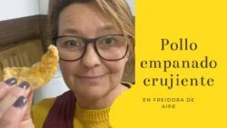 Pollo empanado en Freidora de aire, crujiente y delicioso