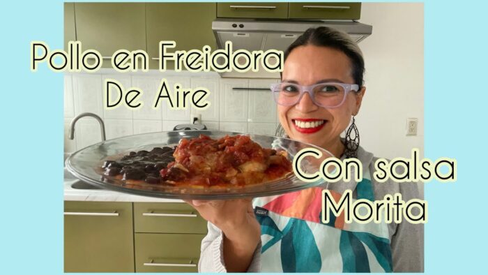 Pollo en freidora de aire con salsa morita | Luna Ferrer 👌🏻