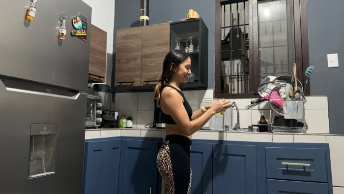 Por primera vez use La Freidora de Aire👩🏼‍🍳 Asi de  Limpio dejo el lava Platos🧼💝