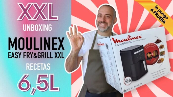 🔥Pruebo la Freidora de Aire MOULINEX Easy Fry & Grill XXL | UNBOXING con RECETAS