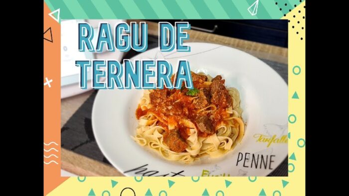 🍝 RAGÚ, RAGOUT O GUISO DE TERNERA 🥩 especial para PASTA 🍜 con THERMOMIX, FÁCIL, RÁPIDO Y DELICIOSO.