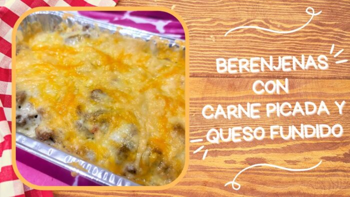 Receta de BERENJENAS con CARNE PICADA y QUESO FUNDIDO en FREIDORA de AIRE [COSORI 3.5L] 🔥