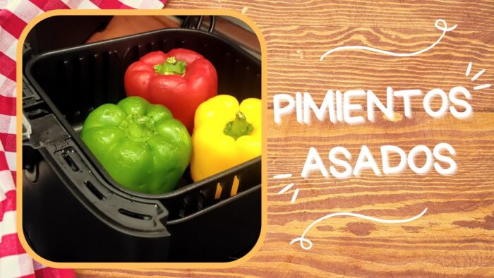 Receta de PIMIENTOS ASADOS en FREIDORA de AIRE [COSORI 3.5L 1500W] 🔥#freidoradeaire