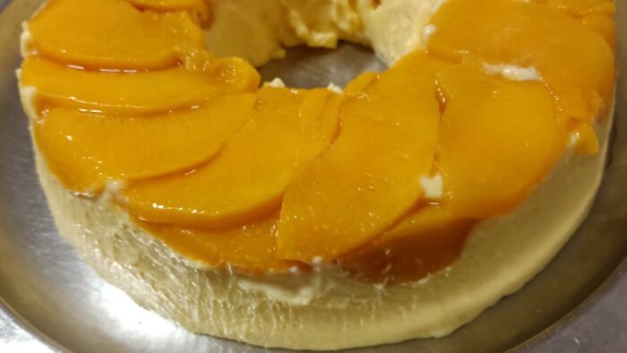 Rosca fría de melocotón, fácil y rico con Thermomix
