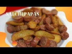 SALCHIPAPAS EN FREIDORA DE AIRE  #recetascosori #airfryer #salchichas #cosori
