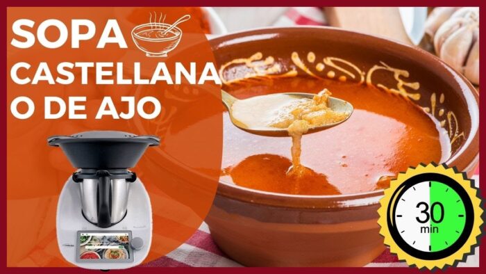 SOPA de AJO o CASTELLA 🍲​ con THERMOMIX ✅​ | Así se hace la SOPA MÁS BARATA 🤑​ con PAN, AJOS y HUEVO