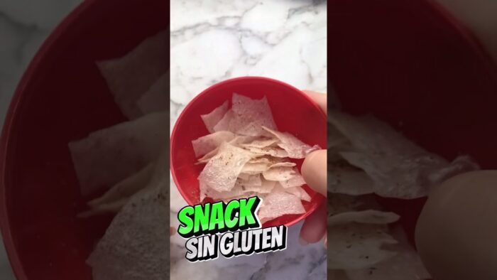 Snack sin gluten con papel arroz. En freidora de aire #saludable #food #health