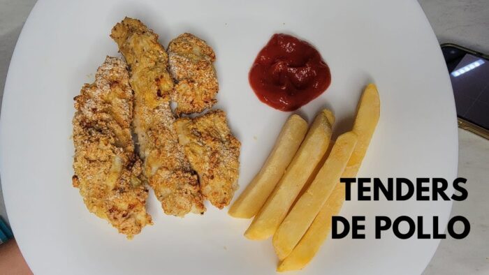 TENDERS DE POLLO EMPANIZADOS CON AVENA en la FREIDORA DE AIRE| receta saludable