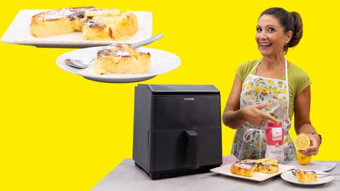 ✅ Tarta de LIMÓN 🍋🍋🍋 SIN BASE / Pudin de limón en #freidoradeaire @Cosori