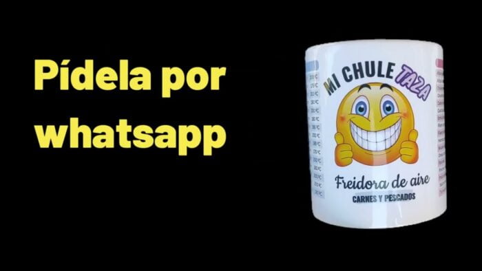 Taza con tiempos y temperaturas para freidora de aire #freidoradeaire
