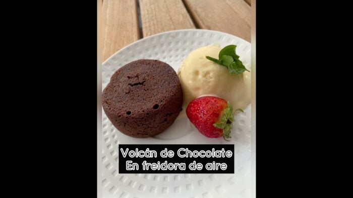 VOLCAN DE CHOCOLATE EN FREIDORA DE AIRE ♥️