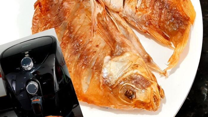 como hacer pescado en freidora de aire sin aceite en #airfryer #shorts #oster