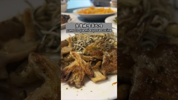 #el almuerzo午餐#Trozos de pollo al horno en la freidora de aire空氣炸雞塊#comidacasera家常菜